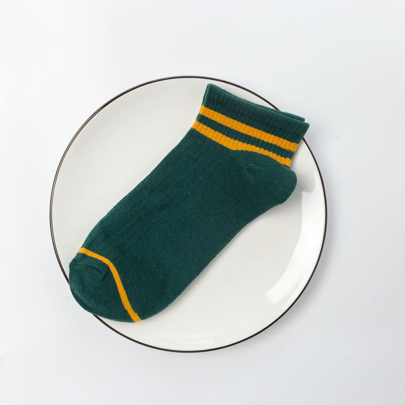 Chaussettes Mignonnes Kawaii En Coton Imprimé Preppy Pour Femmes, Chaussettes De Sport Amusantes à Carreaux Pour Filles, Y2k Vintage