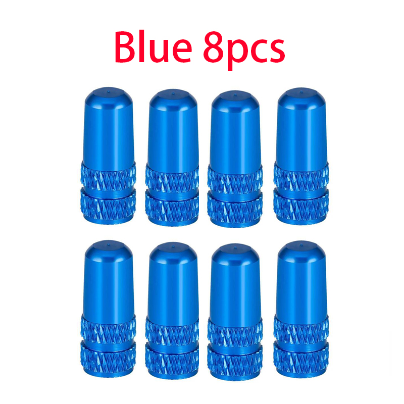 Aluminium Fietsband Prest Ventiel Dop Mtb Racefiets Coverd Protector Weg Mtb Band Stofdichte Fiets Presta Ventiel: Marineblauw