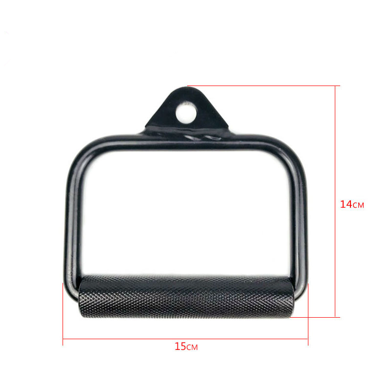 Double D-Handle Pulley Cable Machine Attachment Weight Lifting Hand Grips Heavy Duty Gym Home Lat Pull Down Rowing D Bar