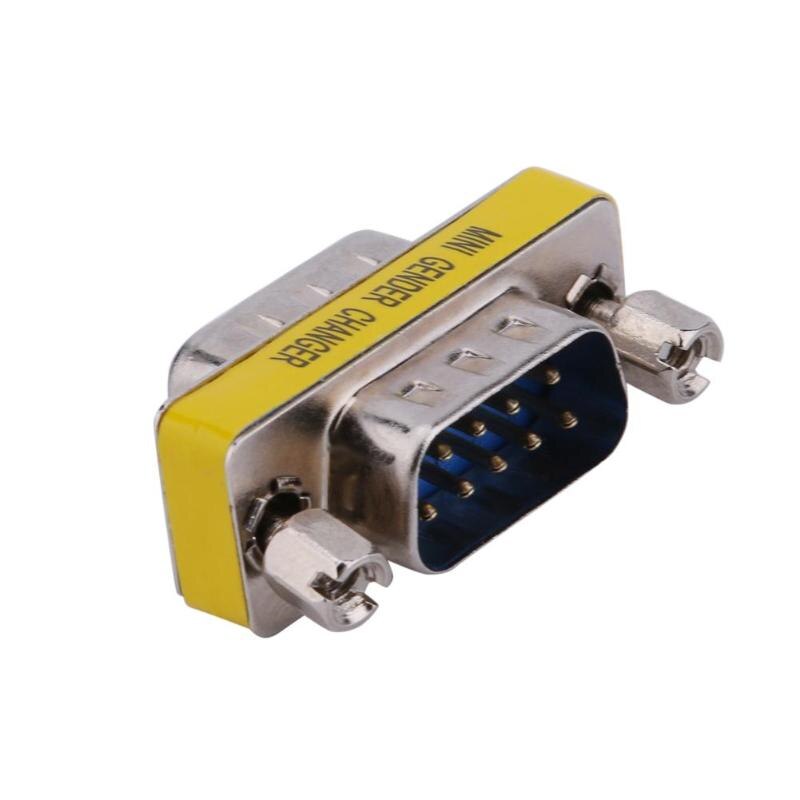 2Pcs DB9 Adapter Gender Changer Seriële RS232 Coupler Rechte Converter DB9 Man-vrouw/Mannelijke M/F F/F M/M Connector
