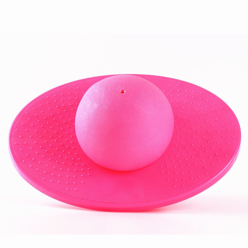 Energetic Exercise Jumping Bounce Yoga Fitness Ball Rock Hopper Pogo High Bounce Space Balance Jump Board Ball Jumping Toy Balls: Pink