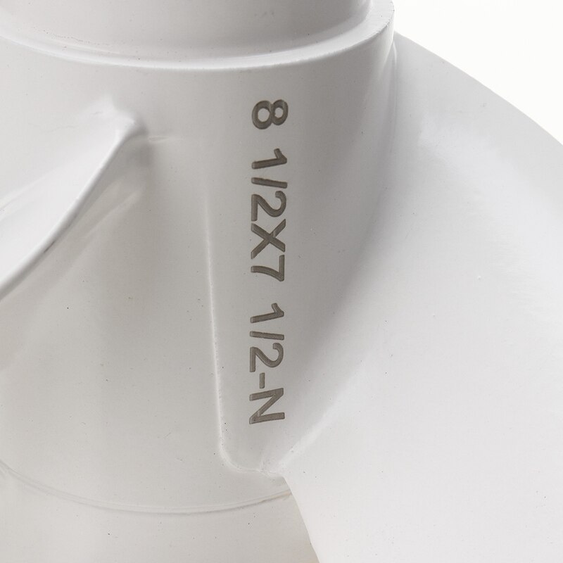 AL21 -Boat Propeller 6G1-45943-00-El 8 1/2 X 7 1/2 For Yamaha Outboard Engine 6-8Hp Aluminum Alloy 3 Blades R Rotation 7 Spline