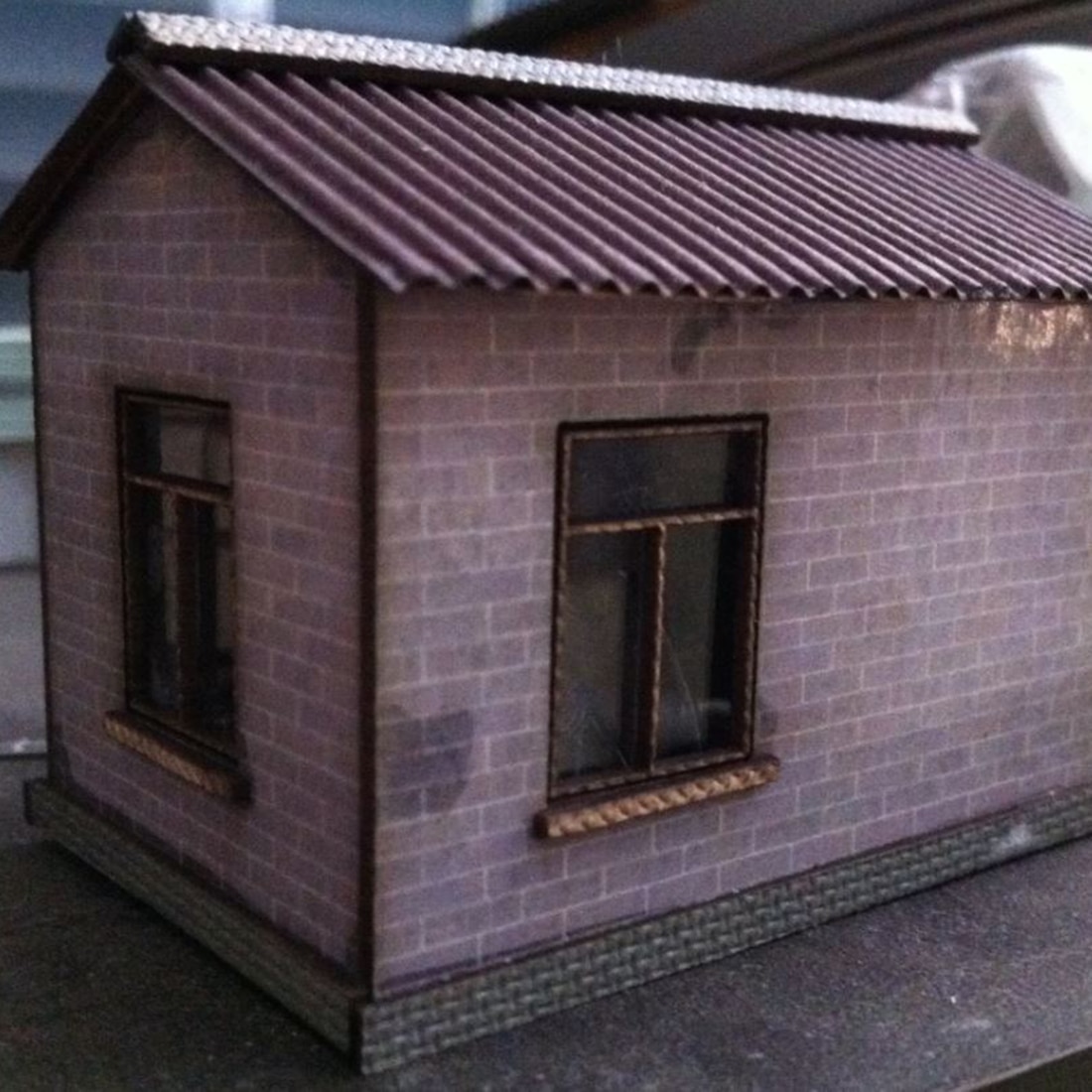 1: 87 ho Skala Eisenbahn Haus Modell Sand Tabelle Szene Dekoration