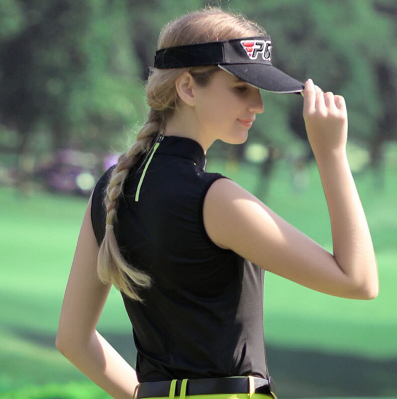 Camisetas de Golf para mujer, Top elástico de secado rápido, ropa de Golf para mujer, camiseta sin mangas, camisetas de Golf para mujer