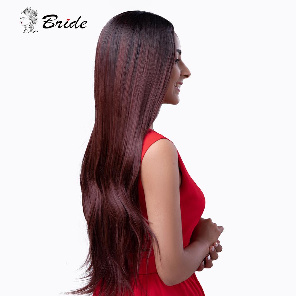 BRIDE Long Wave Wig Synthetic Blonde Wigs for Women Extension Cosplay Wig Natural Include Hair Cap Costum Fiber Hair Daily