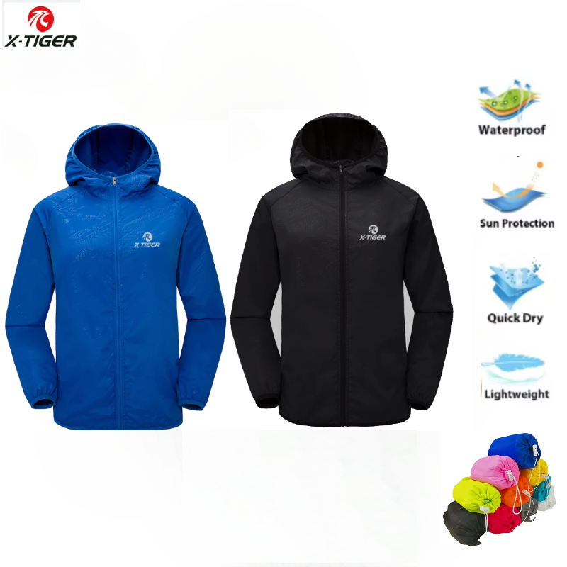 X-Tiger Haut Wanderjacke Männer Frauen Wasserdicht Schnell Trocknend Camping Windjacke Wandern Angeln Regenmantel draussen Anti UV Kleidung