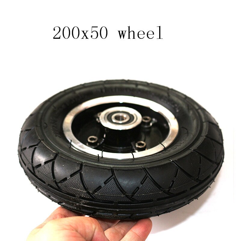 200x50 hota Electric Scooter Tyre With Wheel Hub 8" Scooter 200x50 Tyre Inflation Electric Vehicle Aluminium Alloy Wheel balance
