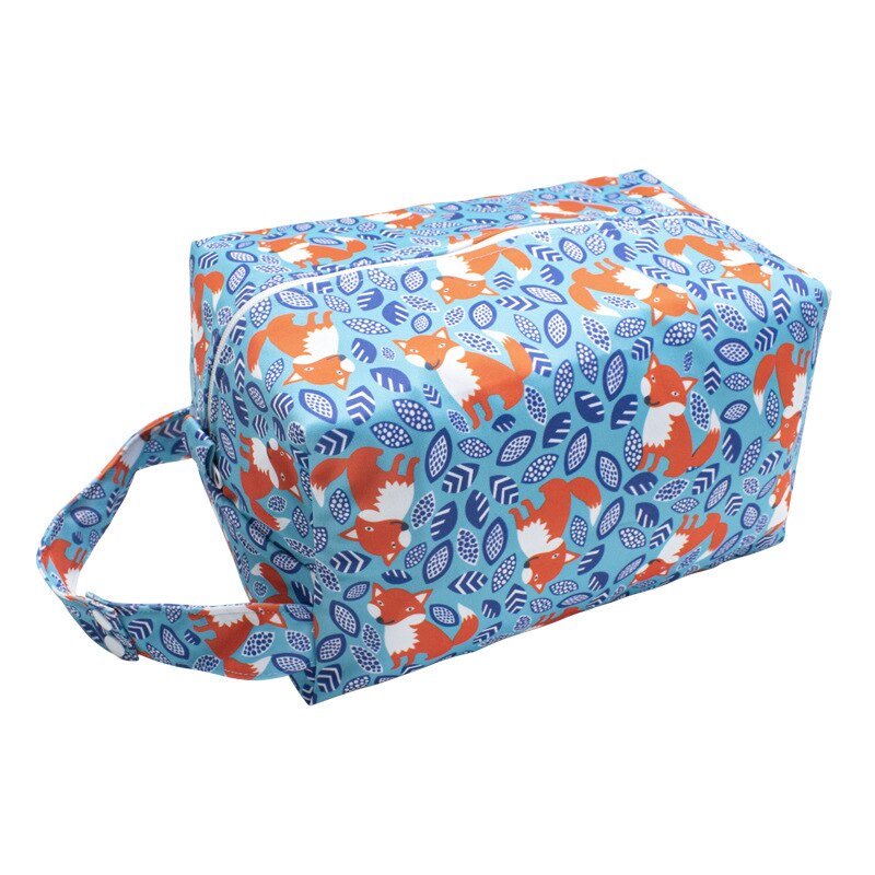 Wasserdicht Wiederverwendbare 3D nass Tasche Gedruckt Tasche Windel Tasche Große Kapazität Windel Tasche Kinderwagen Taschen PUL Windel Lagerung Tasche: 05