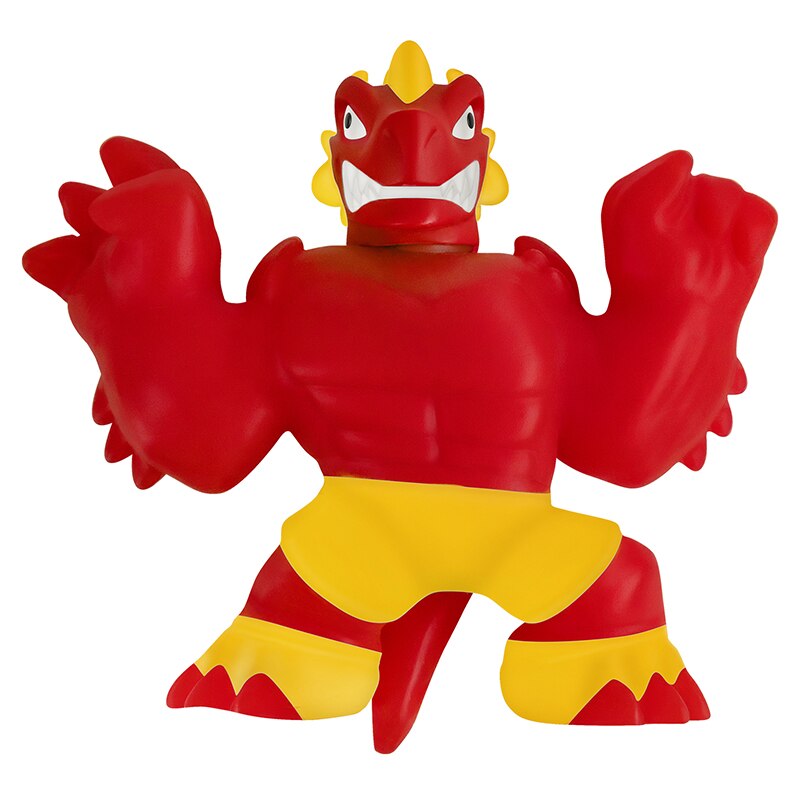 Del fumetto di Dragon Super hero Di Goo Jit Zu Squeeze Squishy Aumento Anti-Stress Giocattoli Action Figure Bambole di Gomma Per I Ragazzi scherza il Regalo: Di Colore Giallo chiaro