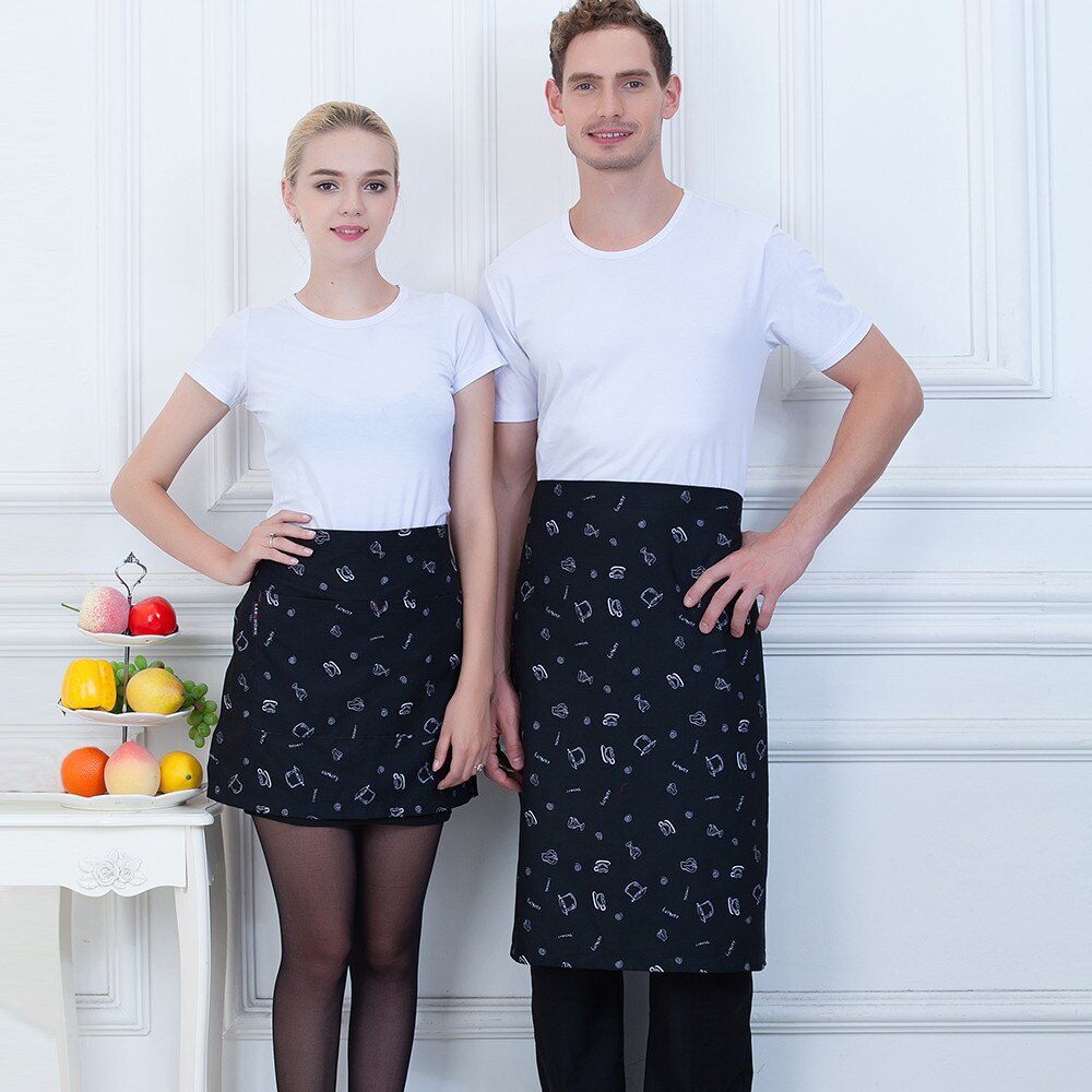 Half Apron Food Service Restaurant Catering Cafe Bakery Chef Waiter Kitchen Cooking Cleaning Home Work Wear Uniform