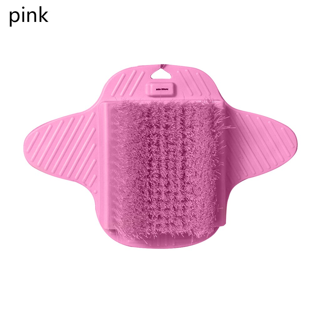 Adut Foot Scrubber With Suction Cup Rubber Massage Brush Cleaner Exfoliating Feet Spa Shower Remove Dead Skin Cleaning Brushes: pink