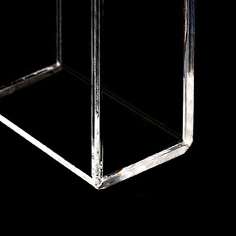 Clear Acrylic Remote Control Holder Wall Mount Media Organizer Storage Box (Three Compartments)