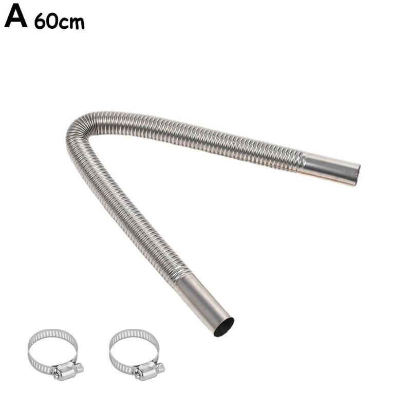 Exhaust Pipe Diameter 25 Heater Exhaust Pipe Heater Heater Fittings Threaded Exhaust Pipe Steel Pipe Heater: One-size 60cm