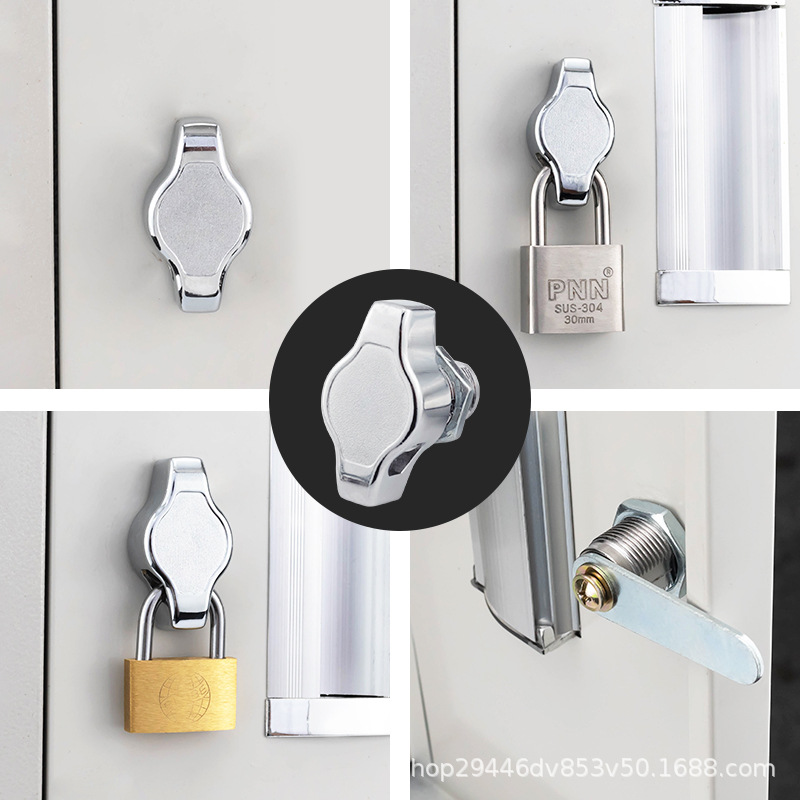 Eisen Akten schrank Möbel Büro Vorhänge schloss Schlafsaal Schrank tür Vorhänge schloss persönlich Schließfach mechanische Tür sperren16MM-30MM