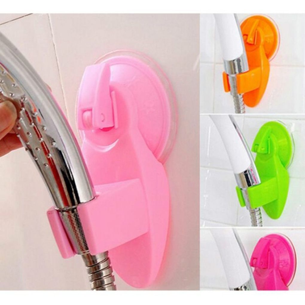 Bathroom Movable Bracket Powerful Suction Shower Seat Chuck Holder Strong Attachable Shower Head Holder