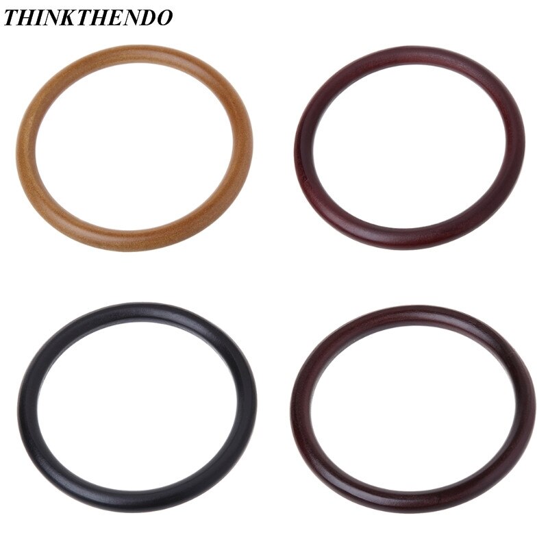 Ronde Houten Handvat Voor Handgemaakte Handtas Diy Tote Purse Frame Maken Tas Hanger