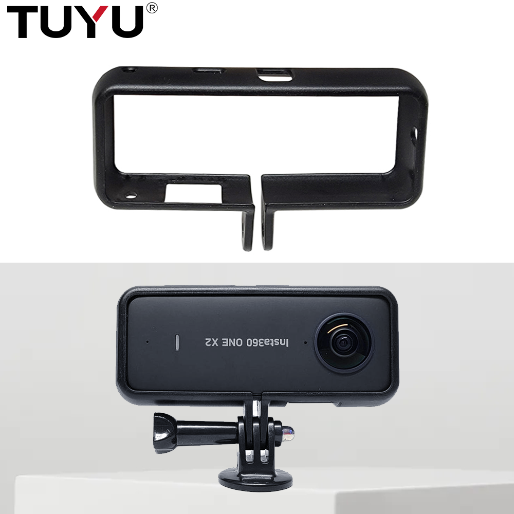 Cage de protection complète à trous précis pour Insta 360 ONE X2, boîtier de caméra, cadre pare-chocs pour Insta 1/4, Ports filetés