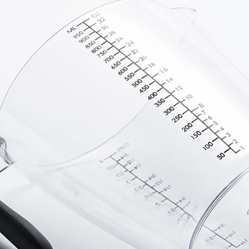 3PCS Stackable Measuring Cup with Different Size Units Heat-Resistant for Kitchen Measuring Cup Set 250Ml 500Ml 1000Ml