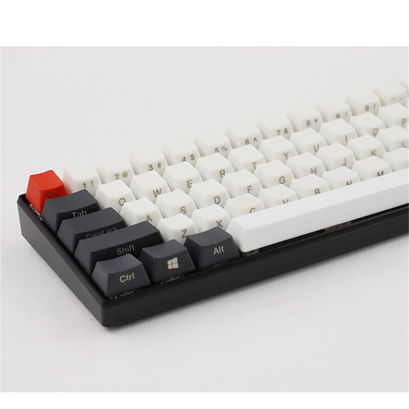 PBT Keycap Set - 61 Keys - Side Print & Front Print Options - For Cherry MX Mechanical Keyboards