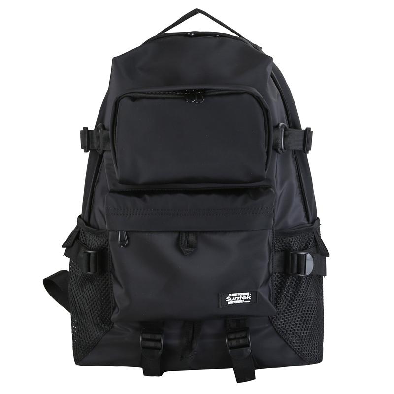 Men&#39;s Backpack Women Laptop Backbag Waterproof Travel Backpacks Cool School Bags For Boys: Black