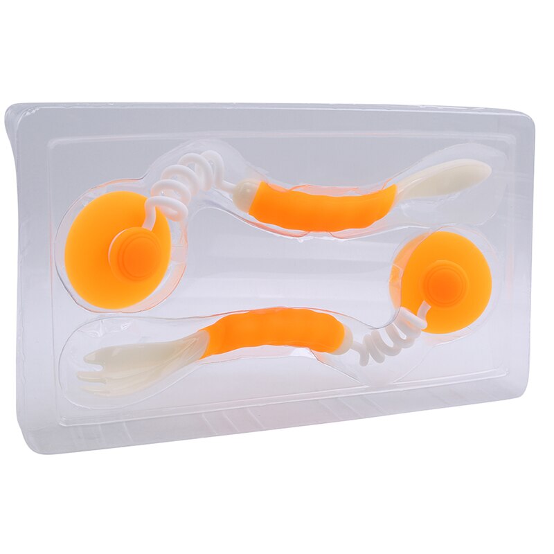 Baby's Choice Temperature Sensing Color Changeable Silicone Spoon And Fork Set main image 1