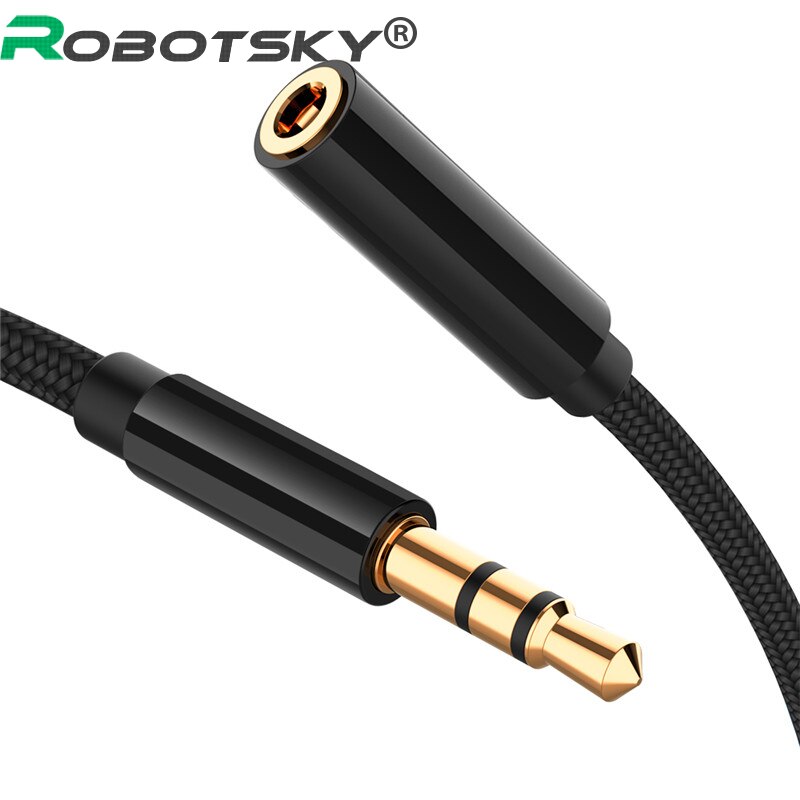 AUX Cable 3.5mm Audio Extension Cable Jack 0.5m/1m/1.8m/3m/5m Male to Female Headphone Cable For Speaker Louder Smart Phone