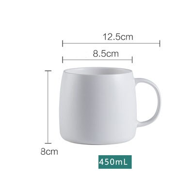 Nórdico matte canecas cerâmica cater cup office lidar com copo casa leite beber copo: WHITE