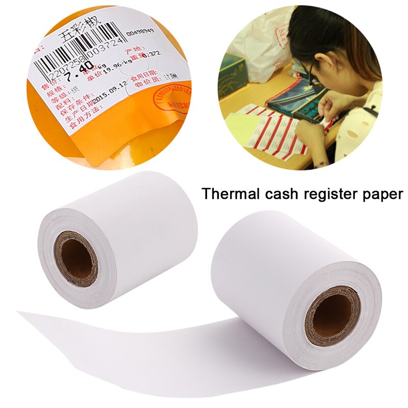Termisk papir holdbart universal 16m enkeltlags kontorrekvisita kasserer utskriftspapir 57*50 pos maskinverksted kvitteringspapir