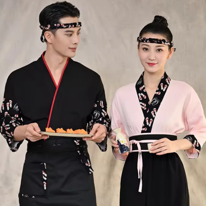 Hand Woven Japanese Cuisine Headband Sushi Head Strap Men Work Chef Vintage Waiter Headdress For Men Women