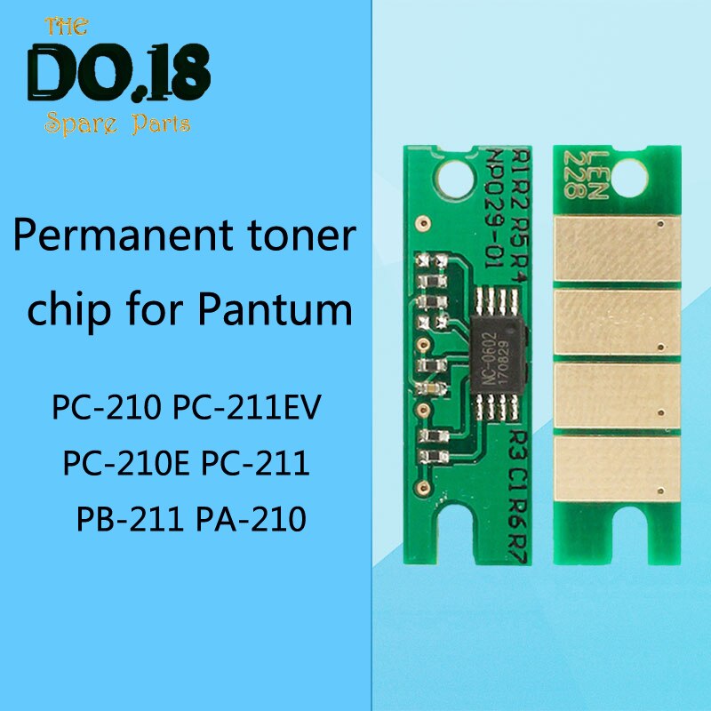 1pc Permanent toner chip for Pantum P2207 P2500 P2505 P2200 M6200 M6550 M6600 PC-210 PC-211EV PC-210E PC-211 PB-211 PA-210 Chips