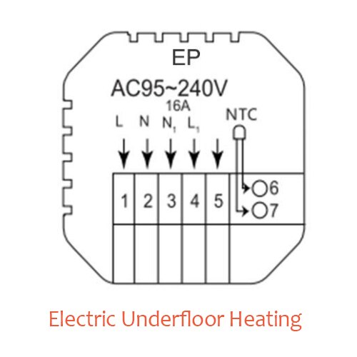 Beok Wifi termostato per riscaldamento caldaia a gas 220V portato regolatore di temperatura dello schermo compatibile con Bluetooth Google casa Alexa: Floor Heating