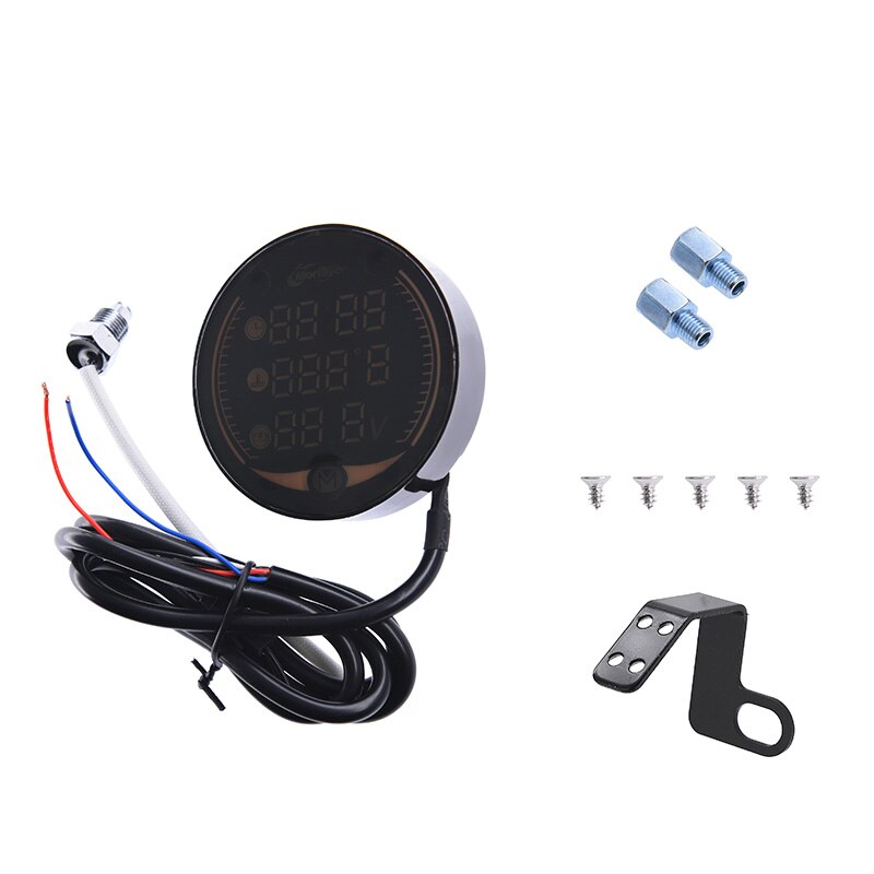 KOSO motocykl termometr robić wody erature licznik długości godzin dla NMAX XMAX 125 250 300 XJ6 CB650F AEROX termometr robić wody adapter godziny silnika