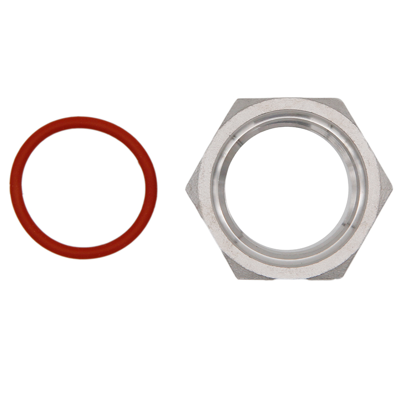 1"NPS Locknut & O-ring for Heating Element Stainless Steel 304 Food Grade High Temp Silicone O-ring Homebrew Fitting