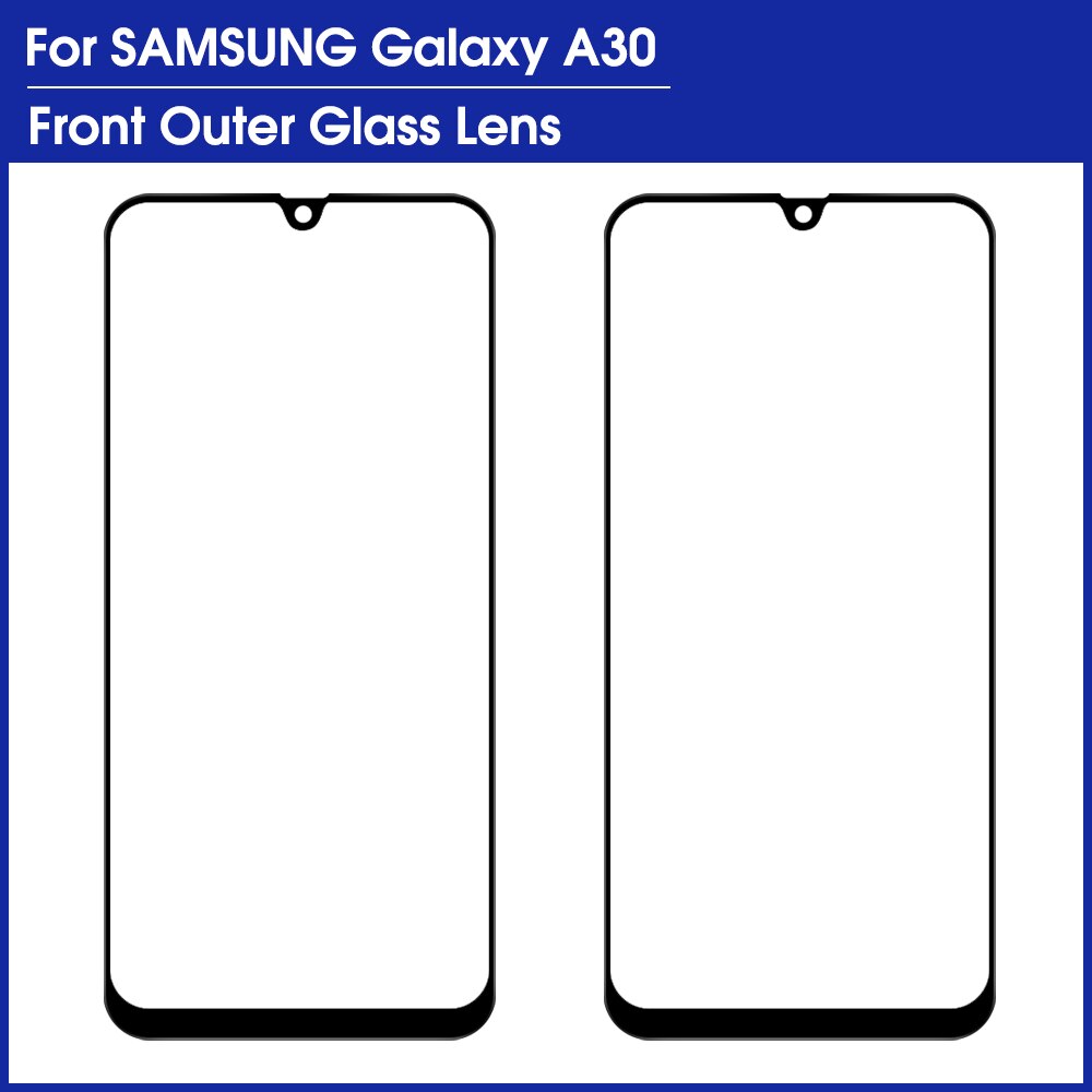 2 Piece/lot For Samsung A10 A20 A30 A40 A50 A60 A70 A80 A90 OEM LCD Screen Front Glass Lens Repair Parts Outer Replacement: A30