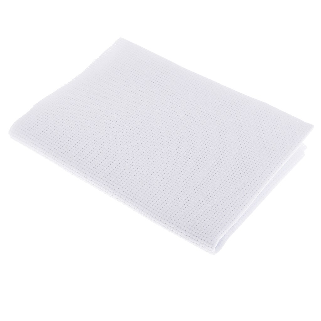 White 11 14 Count Cross Stitch Cloth Aida Fabric DIY Hand Embroidery Cloth