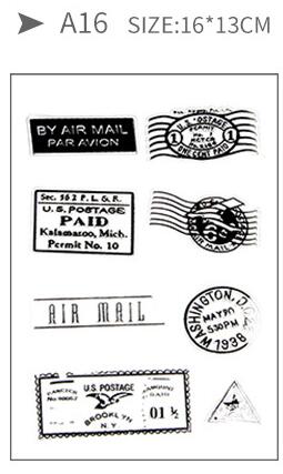 1pc genomskinlig stämpel silikon sigill scrapbooking fotoalbum papperskort gör-det-själv hantverk album dagbok verktyg: A16