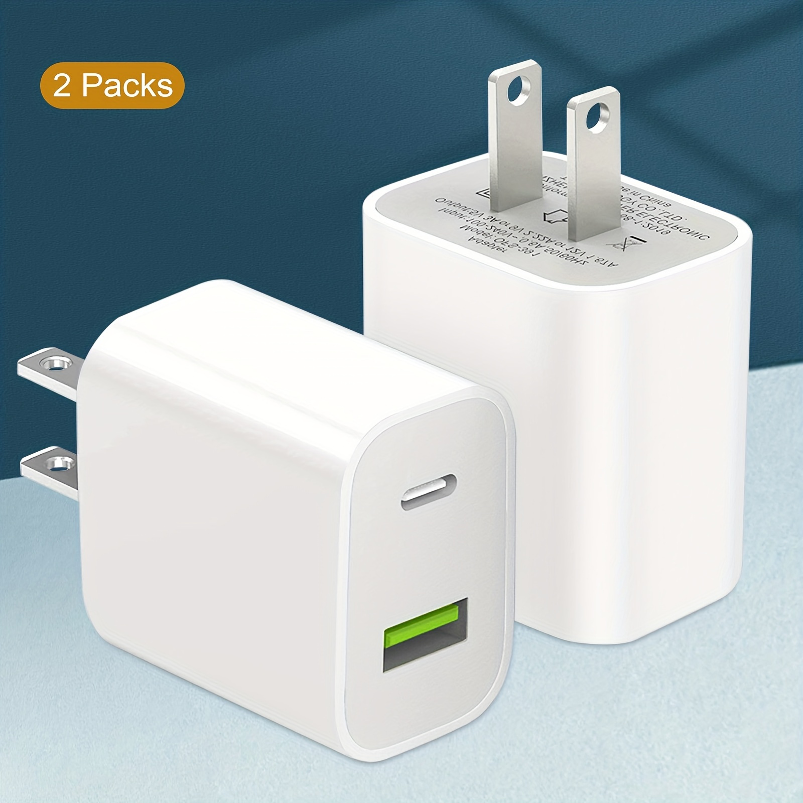 2-Pack High-Speed USB C Charger Block - Dual Port ... – Vicedeal