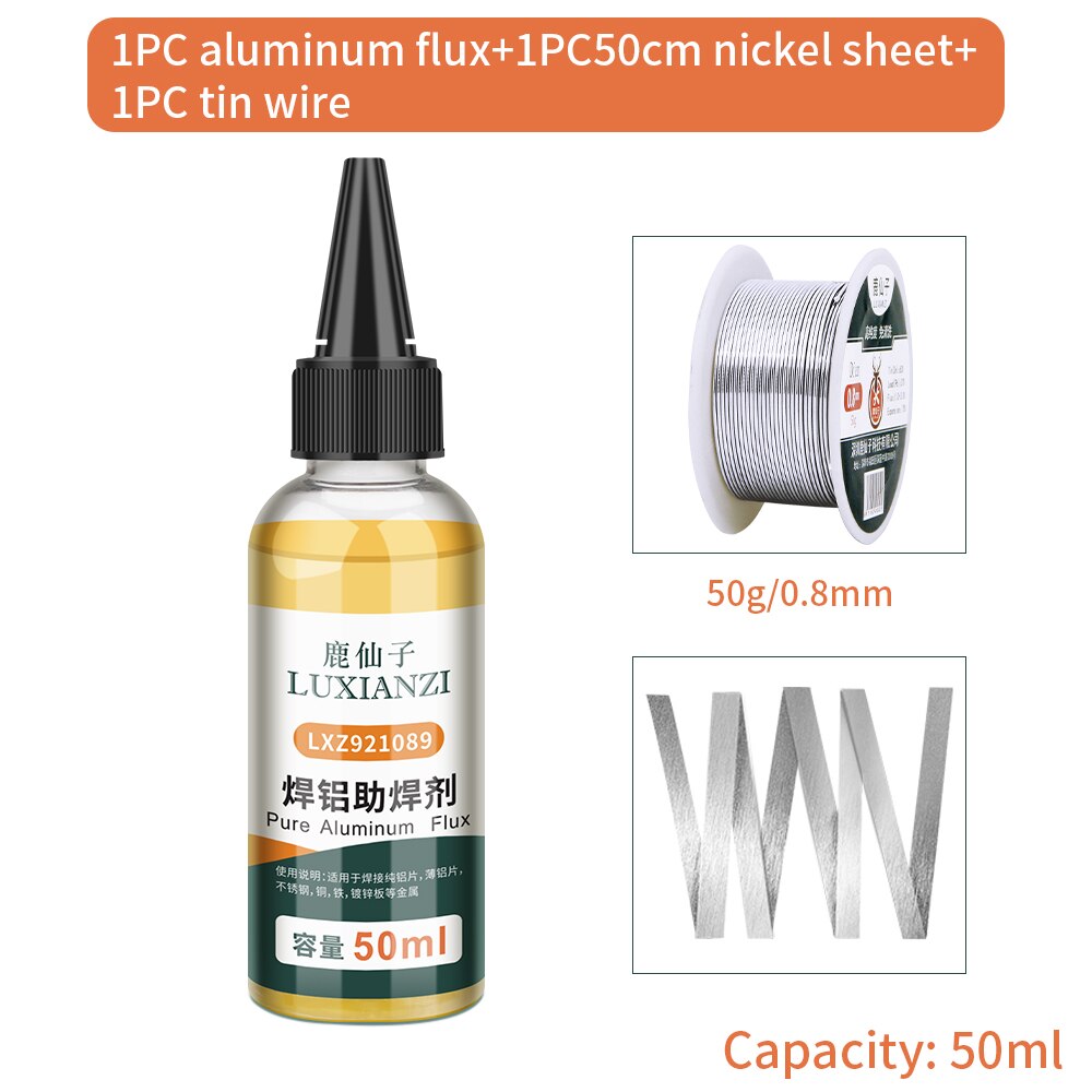 LUXIANZI 50ml Stainless Steel Solder Flux For Copper Battery Iron Solders Welding Repair Tool Durable Liquid Soldering Water: LXZ921089B