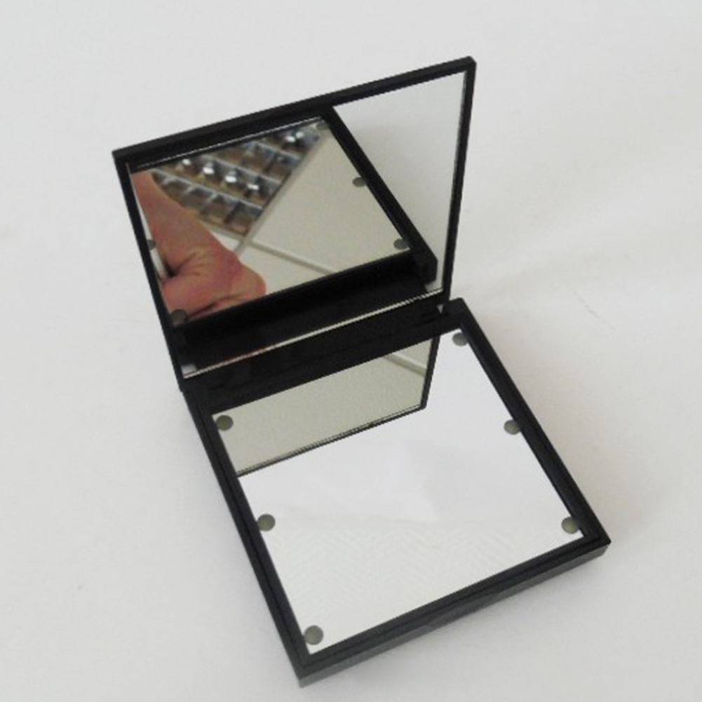 Mini LED Makeup Mirror Portable Foldable 180 Degree Rotating Makeup Cosmetic Mirror with LED Light Mini Folding Makeup Mirror