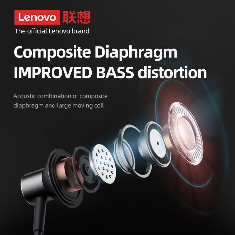 Lenovo HE05X Speaker Sport Wireless Bluetooth 5.0 In-Ear Earphone Waterproof Headphone Sports Neckband Headsets For Mobile Phone