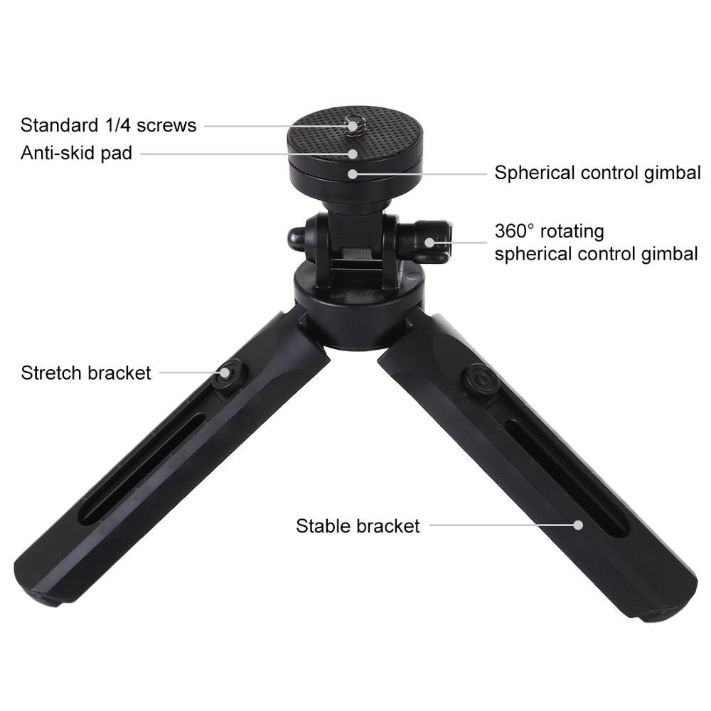 PULUZ 1/4 inch Screw Mini Desktop Tripod phone Tripod For DSLR Digital Cameras Smartphone Tripe Tripode Para Movil Statief