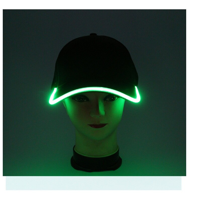 Led fest kasket led lys baseball kasketter lysende fest scene dans hat camping rejser sport hovedbeklædning kostume cosplay hat
