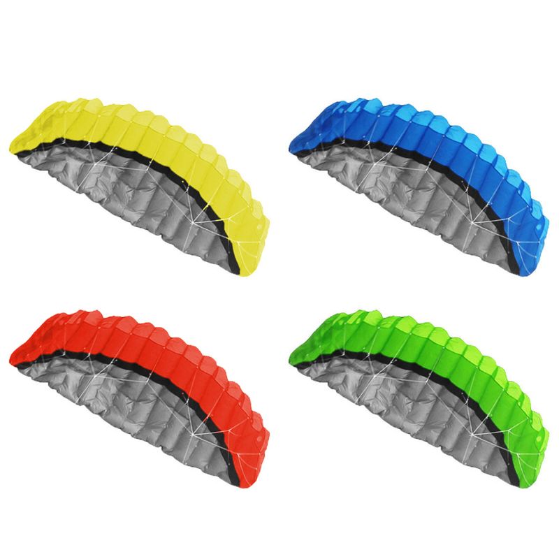 Dubbel linje stunt 2.5m parafoil drake mjuk skelettfri drake fallskärm kul leksak  f3me
