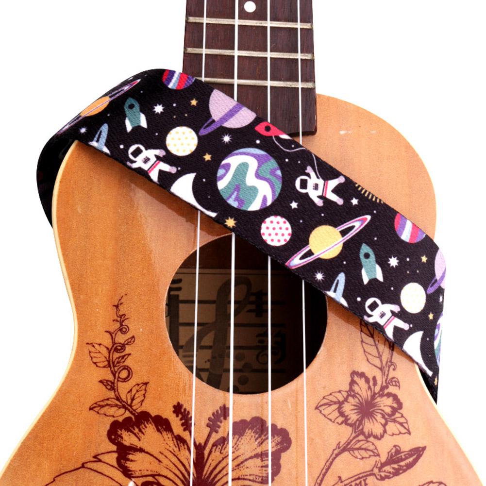 Härlig ukulele rem polyester flyg mönster band gitarr remmar 38mm*1.4m för barn
