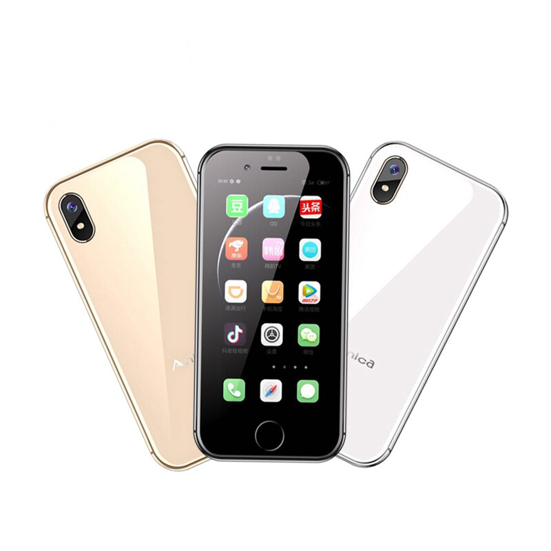 Anica I8 Super Mini Smartphone 2.54 "MTK6580M Quad Core 2 GB RAM 16 GB ROM 3G GPS WIFI Android 6.0 ultra-mince de luxe carte téléphone portable