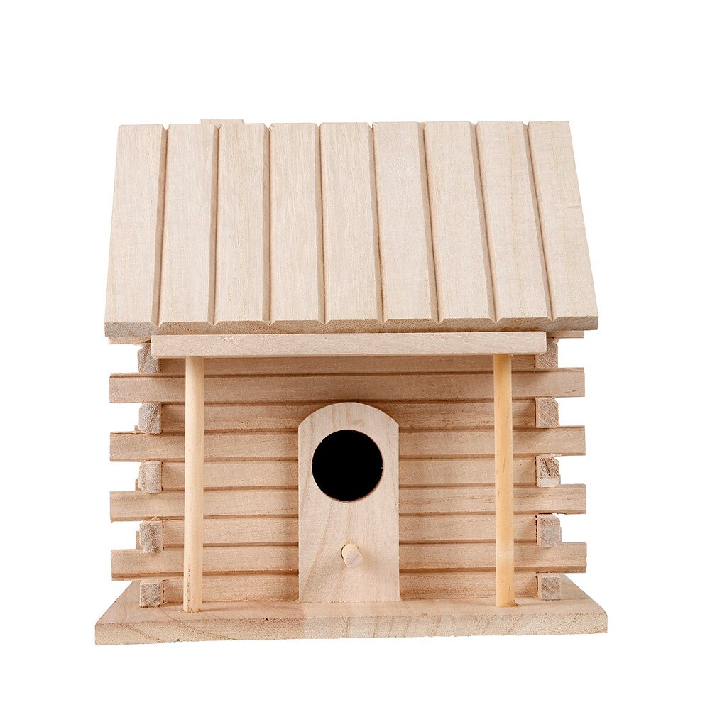 Wooden Bird House Nesting Box Hanging Bird Nests Home Garden Decoration Undefined Home Decoration Accessories: Default Title