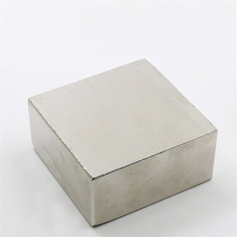 Neodym Quadermagnet 50x50x25mm N52 - Starker Permanentmagnet Vernickelt