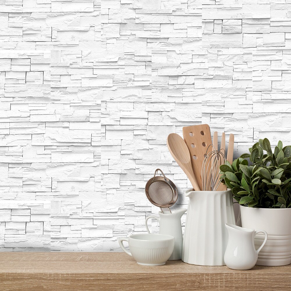 3D Brick Wall Stickers Wallpaper Decor Foam Waterproof Wall Covering Wallpaper For Kids Living Room DIY Background