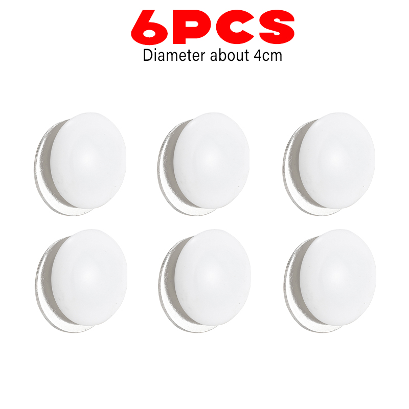 1/4/6 stuks Sterke Magnetische Gordijnen Gewicht Magneet Gesp Winddicht Douchegordijnen Anti Drijvende Balkon Doek Koelkast Magneet: Rood