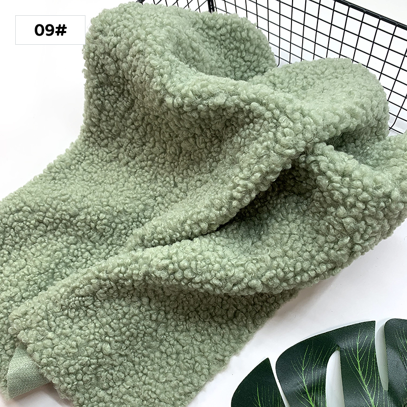 1 Uds., 45x50cm, nueva tela para peluche, felpa Granular suave, Material hecho a mano DIY, ropa, juguete, tela de lana de cordero,: Castaño